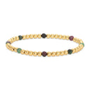 Stretch Beaded Bracelet With Stone Accents, view 6