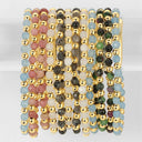 Stretch Stone and Bead Bracelet, assorted