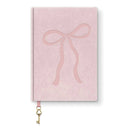 Sweetheart Journal, pink bow velvet journal