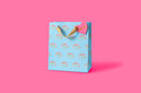 Blue gift bags with bouquets, view 4