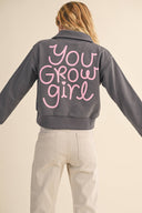 Girls You Grow Girl Half Zip, view 2