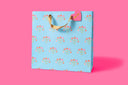 Blue gift bags with bouquets, view 3