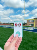 Beaded Football Stud earrings, view 3