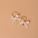 Harvest Honey Hoop, gold hoop earrings