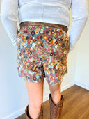 Blair Floral Denim Skort, view 2