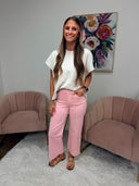 Kylea Jean, high rise crop wide leg jean