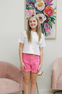 Girls Summer Jean Short, view 3