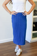 Sapphire Skirt, side slit skirt