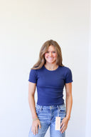 Rosie Tee, fitted baby rib tee