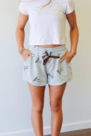 Mae Short, bow sweat shorts