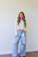 Hazel Top, raglan sleeve crop top, view 6