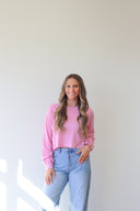 Hazel Top, raglan sleeve crop top, view 5