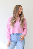 Hazel Top, raglan sleeve crop top