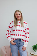 Heartbreaker Sweater, heart stripe sweater
