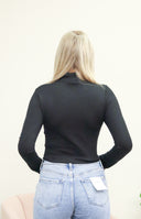 Anna Top, ribbed turtleneck top, view 5