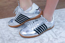 Silver Stevie Sneaker, women's silver sneakers