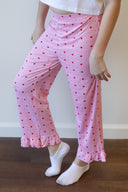 Girls Tickled Pink Pants, girls' ruffle sleep pants