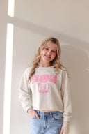 Girls LA Vibe Sweatshirt, girls' cropped sweatshirt