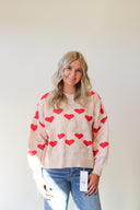 Heart Jacquard Sweater, view 2