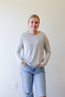 Haley Slub Long Sleeve, view 2