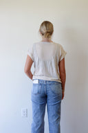 Haley Slub Cuff Tee, view 6