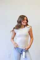 Haley Cap Sleeve, women's cap sleeve top