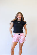 Lulu Mac Light Pink Polka Dot Boxer Short, view 3