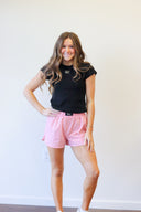 Lulu Mac Light Pink Boxer Short, view 2