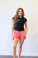 Lulu Mac Red Polka Dot Boxer Short, view 3