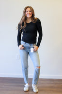 Madison Distressed Jean, view 3