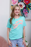 Girls Let The Good Vibes Roll Tee, girls' graphic tee