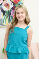 Girls Posy Tank, girls' ruffle tank