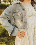 Girls Fancy Jean Jacket, girls' jean jacket