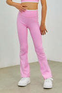 Girls Essence Flare Accent Leggings, view 3