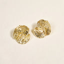 Ripple Effect Earrings, gold earrings