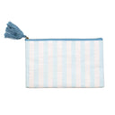 Stripe Juco Bag, blue and white stripe cosmetic bag