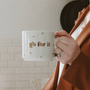 Go For It Gold Tile Coffee Mug, view 2