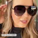 Shay Aviator Sunglasses, polarized large aviator sunglasses