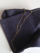 Brisse Necklace, gold lariat necklace, view 3