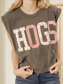 Gameday Quilted Puff Ink Smoke Tank, view 3