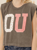 Gameday Quilted Puff Ink Smoke Tank, view 2